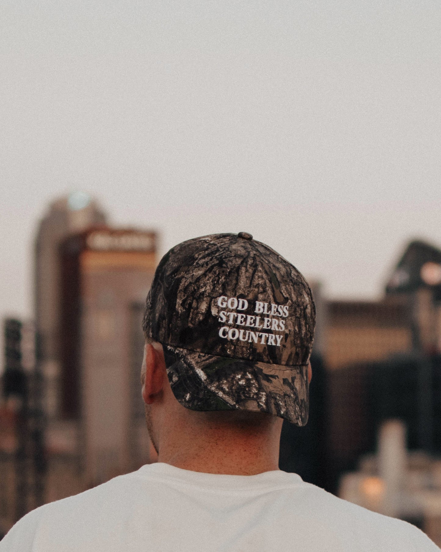 God Bless Steelers Country Dad Hat